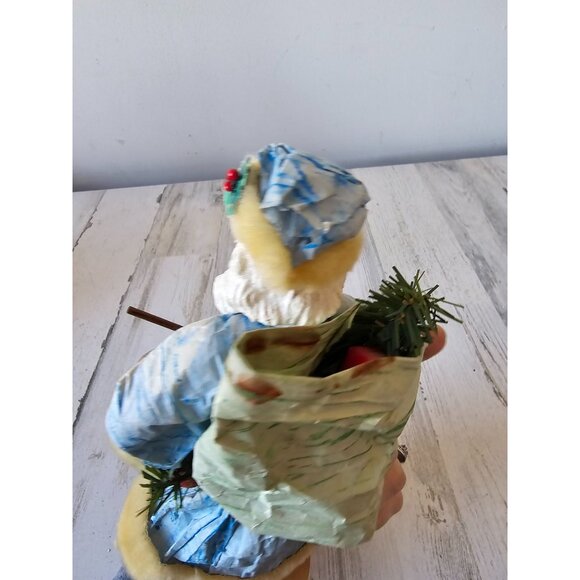 Vintage paper mache Santa band AS IS figurine statue Xmas decor - Picture 12 of 12